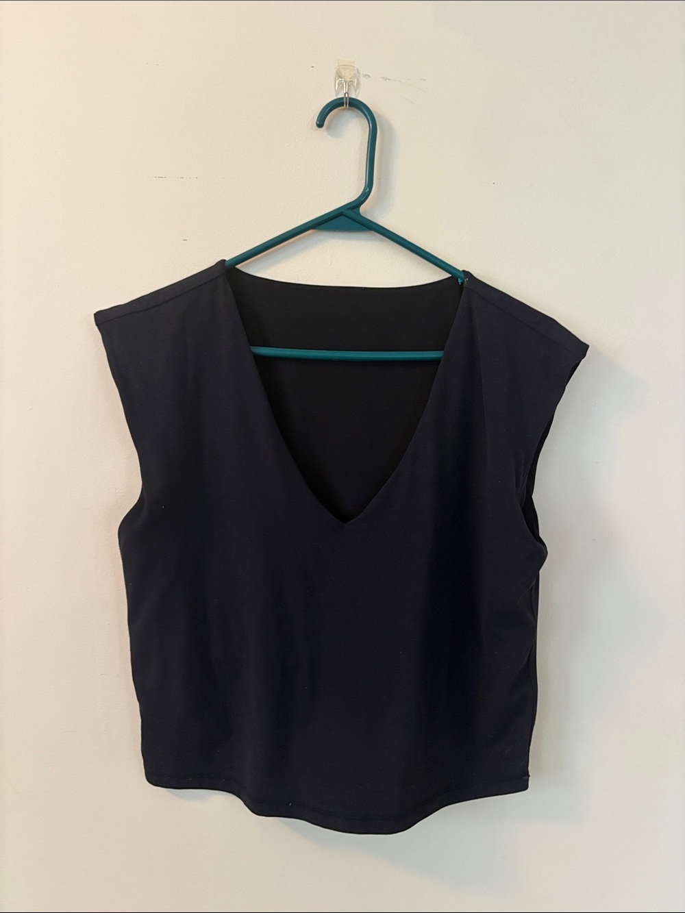 Athena Black V-Neck Sleeveless Tank Top
